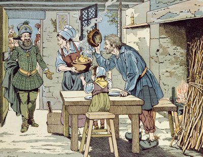 Henri IV, de fattiges konge som vil at alle hans undersåtter skal ha en kylling til søndagsmiddag, ca. 1900 av Jacques Marie Gaston Onfray de Breville (Job)