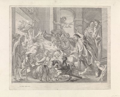 Kristus driver ut kjøpmennene fra templet av Jacques Jordaens