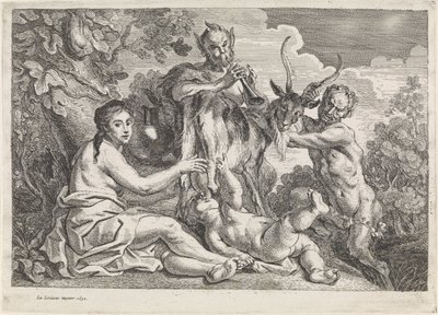 Barnet Jupiter mates av geiten Amalthea av Jacques Jordaens