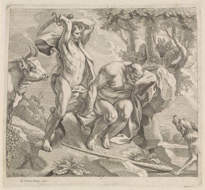 Mercury en Argus av Jacques Jordaens