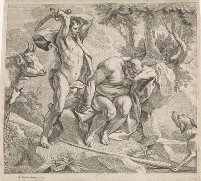 Mercury en Argus av Jacques Jordaens