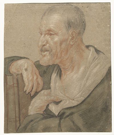 Skulderstykke av en evangelist, til venstre av Jacques Jordaens