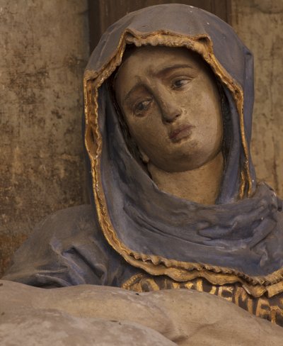 Detalj av Pietaen av Jacques Jubert