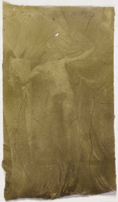 Studie av en mannlig nakenmodell, stående frontal, i studioet til Jacques de Lalaing av Jacques Lalaing (attributed to)