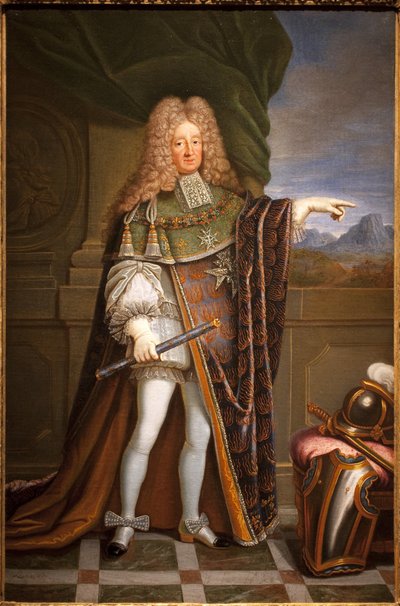 Portrett ved foten av marekalen til Tesse (Rene Mans, greve av Tesse av Jacques Laumosnier