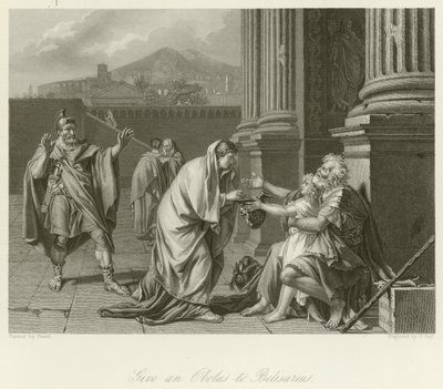 Belisarius ber om almisser av Jacques Louis David