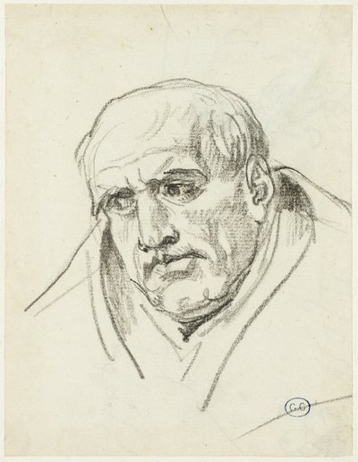 Byste av en eldre mann av Jacques Louis David
