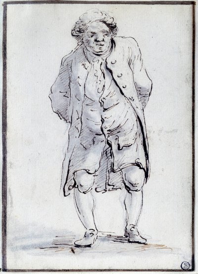 Tegneserie av Honore Gabriel (Honore-Gabriel) Riqueti, greve av Mirabeau (1749-1791) den Ain. Tegning av Jacques Louis David (1748-1825) 1700-tallet. Dim. 0,17x0,12 m. Paris, Louvre-museet av Jacques Louis David