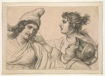 Komposisjon med tre figurer av Jacques Louis David