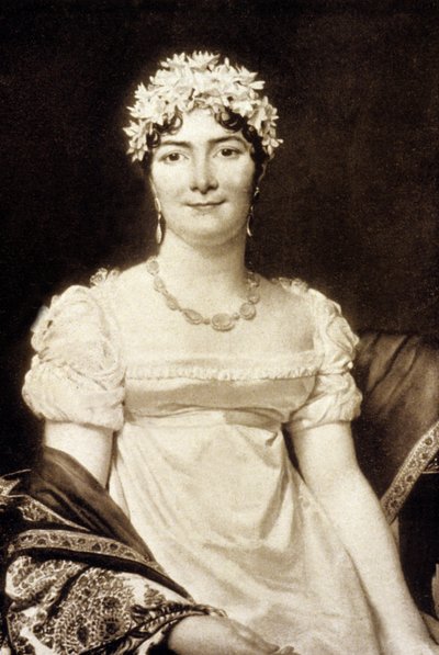 Grevinne Alexandrine Daru, kona til Pierre Daru (gravering) av Jacques Louis David