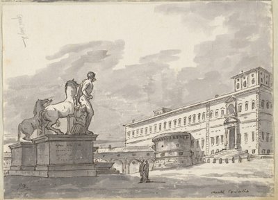 Monte Cavallo, med hestetemmerne av Jacques Louis David