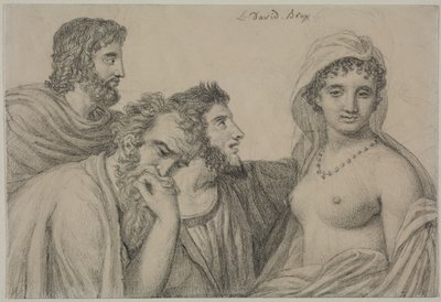 Phryné foran dommerne, ca. 1816-1820. av Jacques Louis David