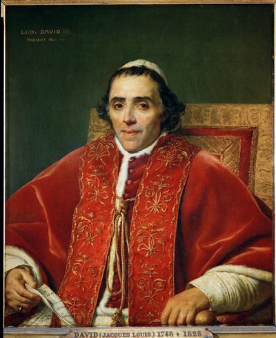 Pave Pius VII … av Jacques Louis David