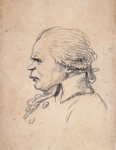 Portrett av Danton (karikatur) av Jacques Louis David