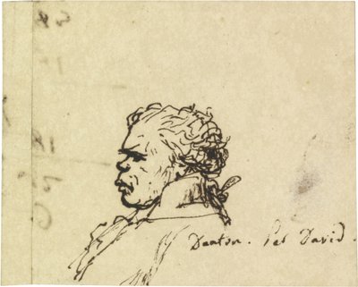 Portrett av Georges Jacques Danton 1759-1794 av Jacques Louis David