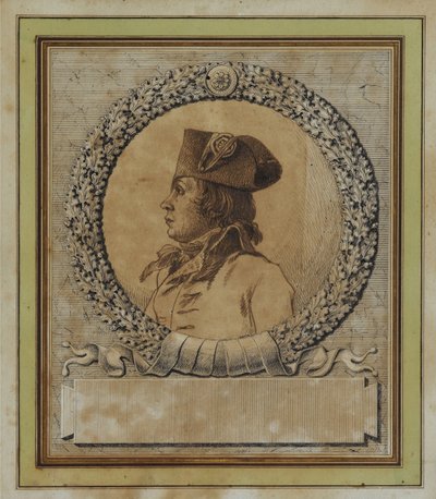 Portrett av Philippe-François-Joseph Le Bas 1762-1794, ca. 1793 av Jacques Louis David