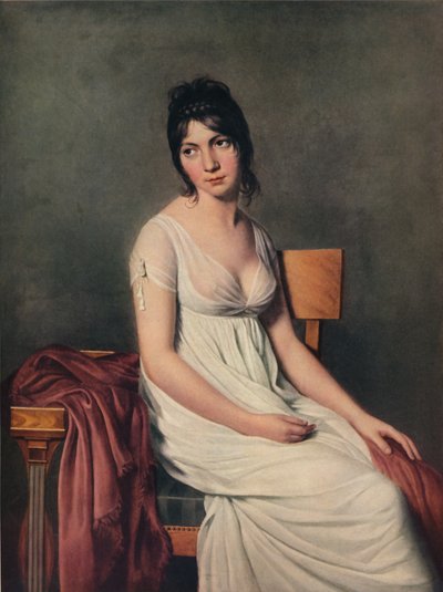 Portrett av en ung kvinne i hvitt, 1798 av Jacques Louis David