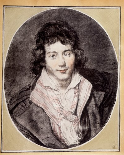 Selvportrett, av Jacques-Louis David av Jacques Louis David