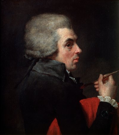 Selvportrett, c1789. av Jacques Louis David