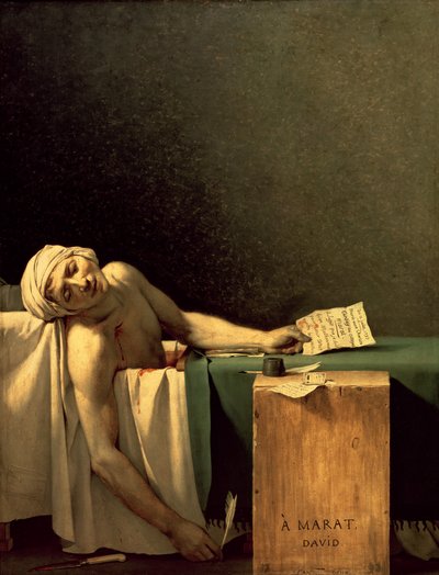 Marats død av Jacques Louis David