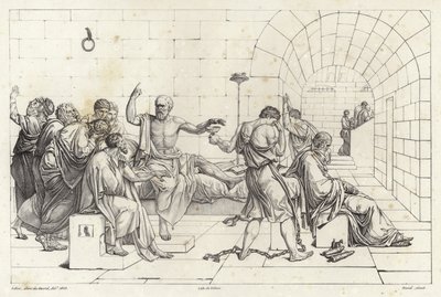 Sokrates død av Jacques Louis David