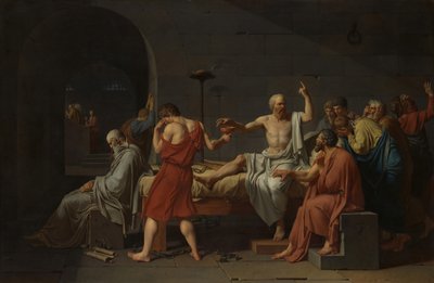 Sokrates død, 1787. av Jacques Louis David