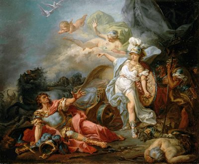 Kampen mellom Mars og Minerva, ca 1771. av Jacques Louis David