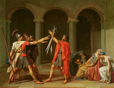 The Oath of Horatii, 1784 av Jacques Louis David