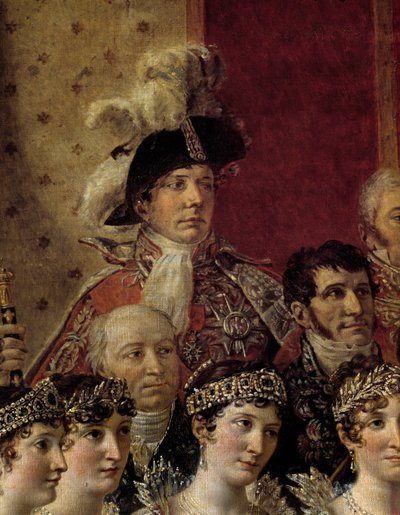 Napoleons rite. Detalj som skildrer Pauline Bonaparte (prinsesse Borghese av Jacques Louis David
