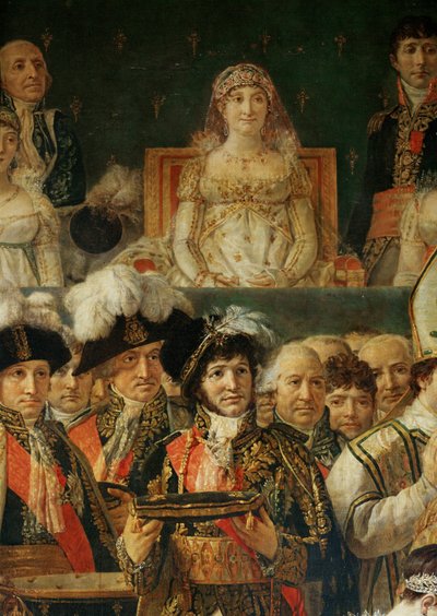 Kroningen av Napoleon I av pave Pius VII i katedralen Notre-Dame i Paris … av Jacques Louis David