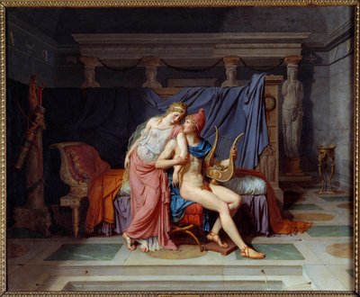 Kjærligheten til Paris og Helene. Maleri av Jacques Louis David (1748-1825) av Jacques Louis David