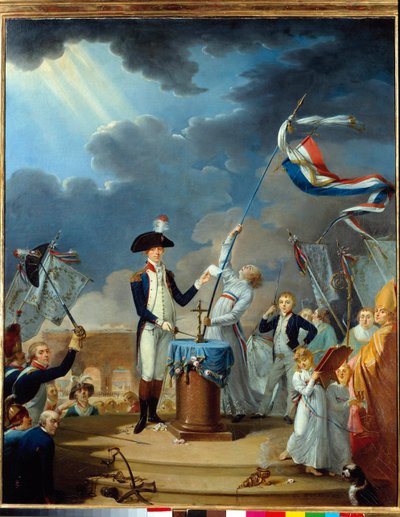 Eden til La Fayette (Lafayette) ved forbundsfesten 14. juli av Jacques Louis David