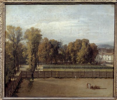 Utsikt over Luxembourghagen i Paris Maleri av Louis David (1748-1825). 1794. Søn. 0,55 x 0,65 av Jacques Louis David