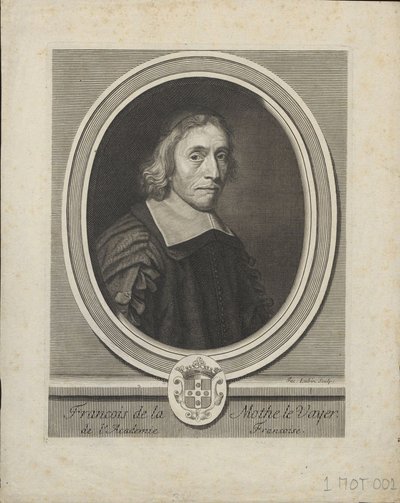Portrett av Francois de La Mothe le Vayer 1588-1672, ca. 1695 av Jacques Lubin