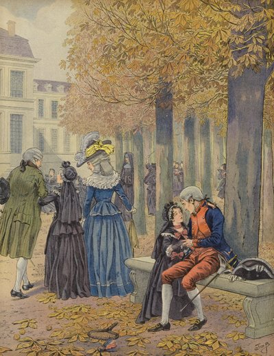 Napoleon og søsteren hans Elisa av Jacques Marie Gaston Onfray de Breville (Job)