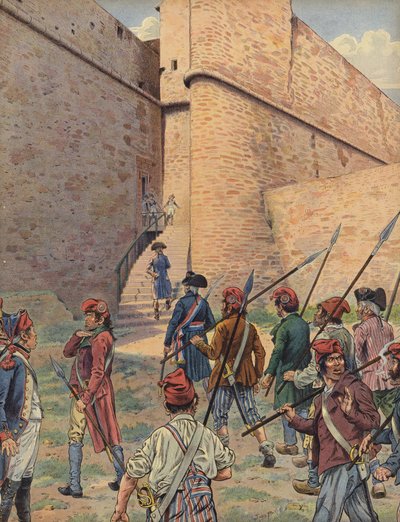 Det firkantede fortet i Antibes av Jacques Marie Gaston Onfray de Breville (Job)