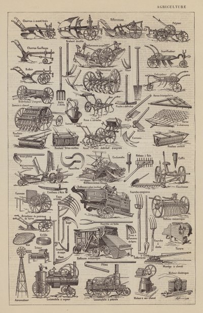 Jordbruk (lito) av Jacques Maurice Dessertenne