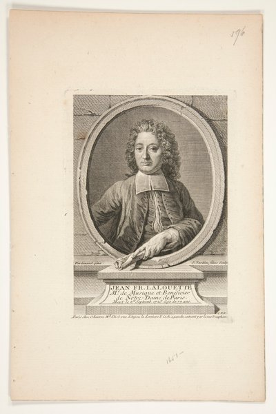 Portrett av Jean François Lalouette av Jacques Nicolas Tardieu