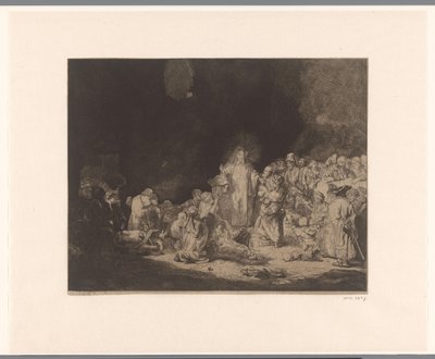 Kristus forkynner (det hundre gylden trykket) av Jacques Philippe Le Bas