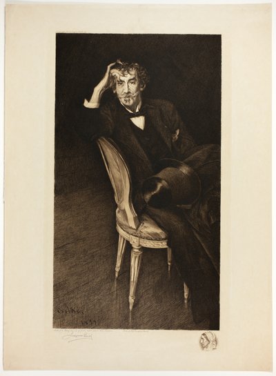 Portrett av Whistler av Jacques Reich