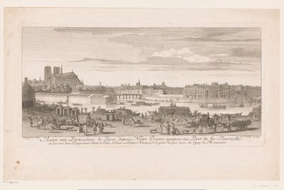 Se på Paris fra Notre Dame til Pont de la Tournelle Utsikt over Paris fra Notre-Dame til Pont de la Tournelle (...) tatt fra Quai de Miramion (tittel på objekt) av Jacques Rigaud