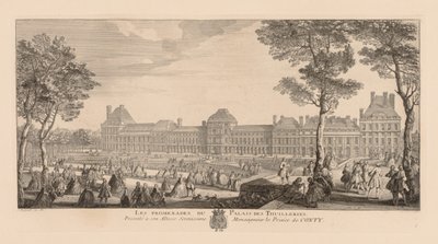 Promenadene til Palais des Tuileries av Jacques Rigaud