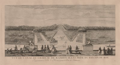 Chateau fra kanalen ved Rambouillet av Jacques Rigaud