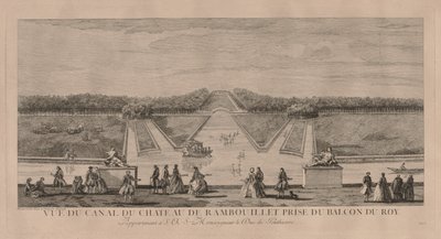 Chateau fra kanalen ved Rambouillet. av Jacques Rigaud