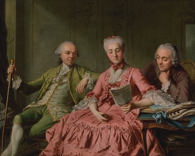 Antatt portrett av Duc de Choiseul og to ledsagere av Jacques Wilbaut