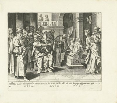 Den fattige enkens raushet Vita, passio et resvrrectio Iesv Christi (serietittel) Life, Passion and Resurrection of Christ (serietittel) av Jacques de Bie
