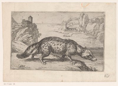 Hyene Dyr i landskap (serietittel) av Jacques de Fornazeris (attributed to)