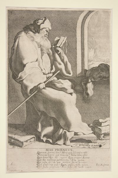 Bias Prieneus, #5 fra serien The Seven Wise Men of Greece av Jacques de Gheyn III