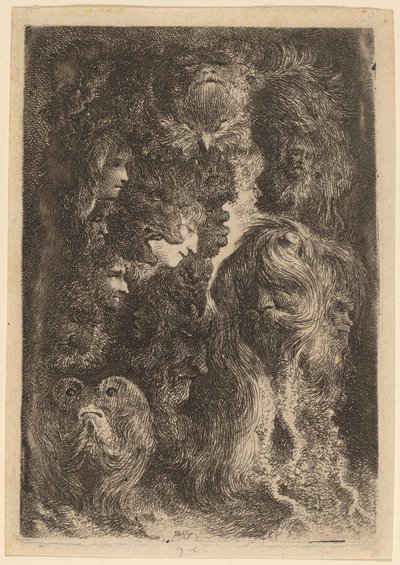 Fantastiske hoder av Jacques de Gheyn III