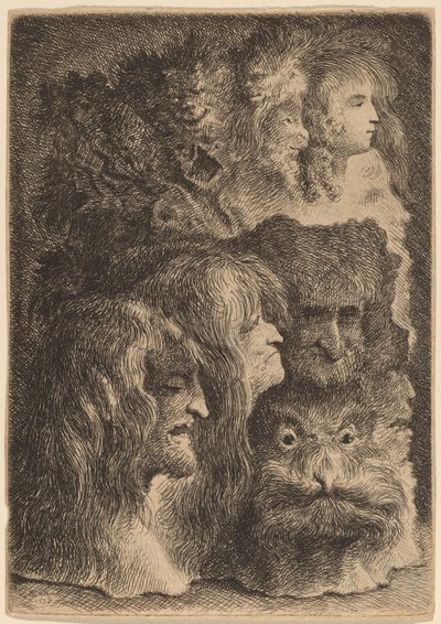 Fantastiske hoder av Jacques de Gheyn III